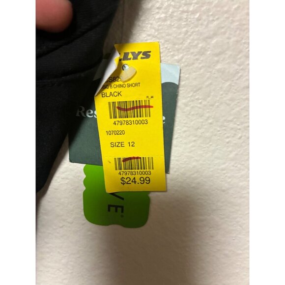 NWT RSQ Chino Shorts Summer Casual Preppy Boys Size 12 Black - Picture 6 of 9